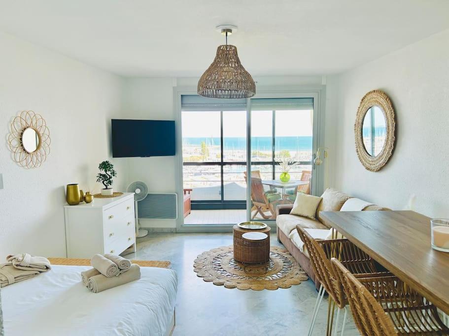 Studio Chic & Cosy Vue Mer, Clim, Parking La Grande Motte Exteriör bild
