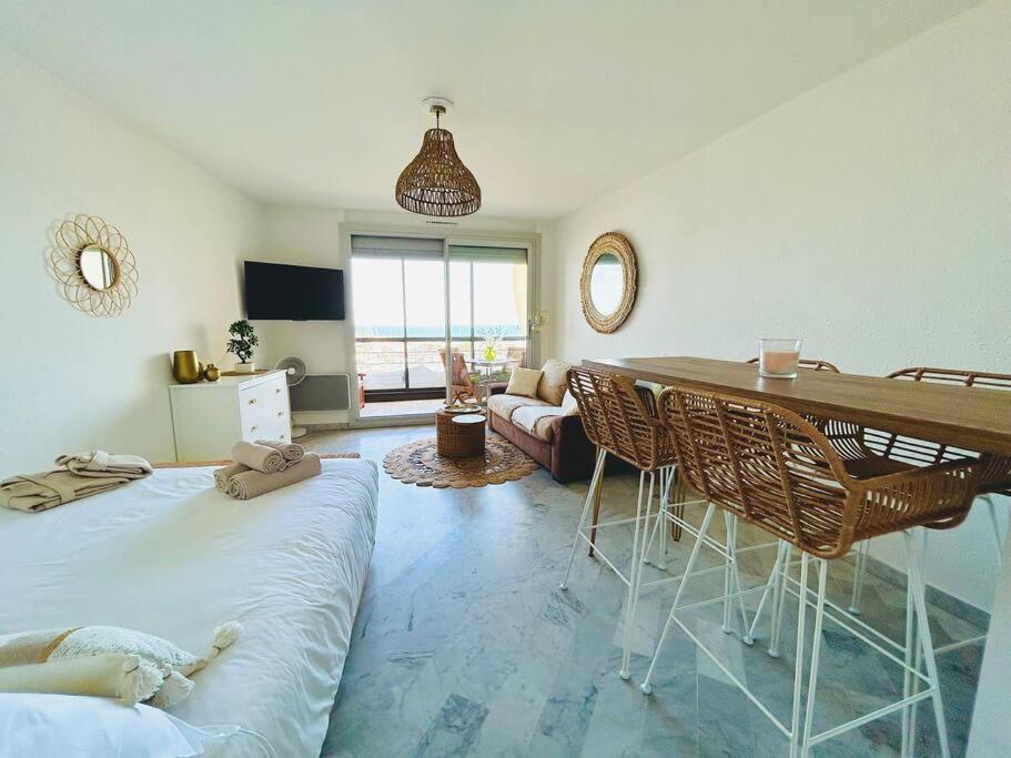 Studio Chic & Cosy Vue Mer, Clim, Parking La Grande Motte Exteriör bild